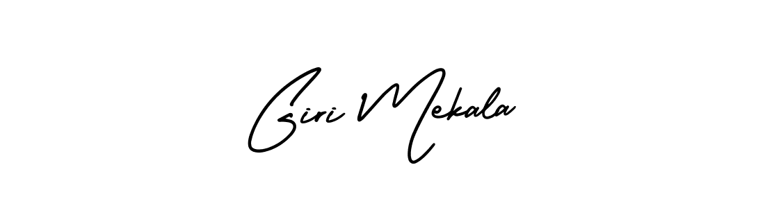 Design your own signature with our free online signature maker. With this signature software, you can create a handwritten (AmerikaSignatureDemo-Regular) signature for name Giri Mekala. Giri Mekala signature style 3 images and pictures png