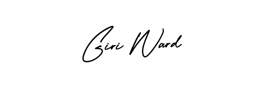 Use a signature maker to create a handwritten signature online. With this signature software, you can design (AmerikaSignatureDemo-Regular) your own signature for name Giri Ward. Giri Ward signature style 3 images and pictures png