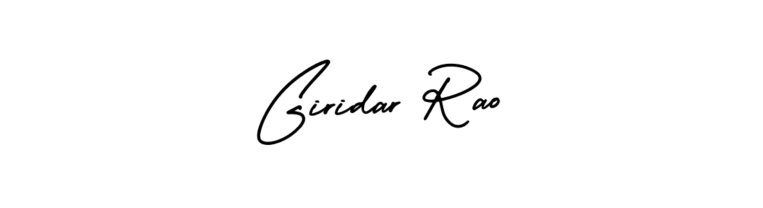 This is the best signature style for the Giridar Rao name. Also you like these signature font (AmerikaSignatureDemo-Regular). Mix name signature. Giridar Rao signature style 3 images and pictures png
