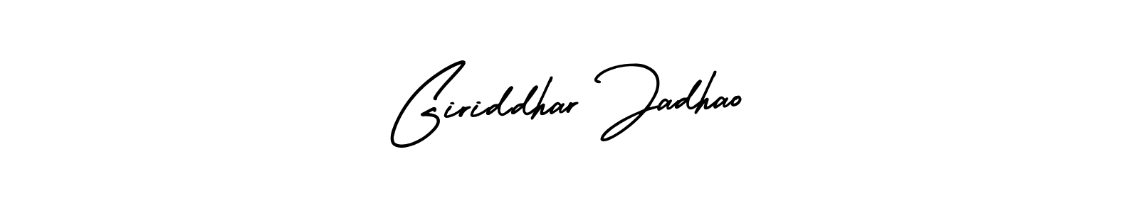 Giriddhar Jadhao stylish signature style. Best Handwritten Sign (AmerikaSignatureDemo-Regular) for my name. Handwritten Signature Collection Ideas for my name Giriddhar Jadhao. Giriddhar Jadhao signature style 3 images and pictures png