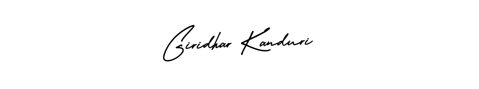 Use a signature maker to create a handwritten signature online. With this signature software, you can design (AmerikaSignatureDemo-Regular) your own signature for name Giridhar Kanduri. Giridhar Kanduri signature style 3 images and pictures png