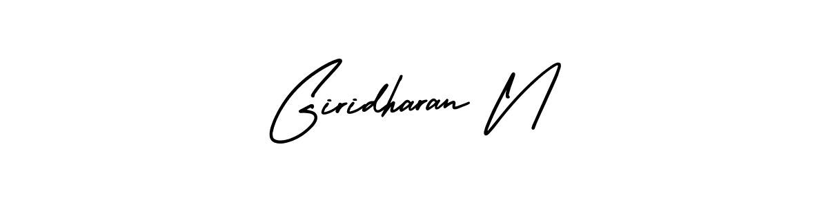 AmerikaSignatureDemo-Regular is a professional signature style that is perfect for those who want to add a touch of class to their signature. It is also a great choice for those who want to make their signature more unique. Get Giridharan N name to fancy signature for free. Giridharan N signature style 3 images and pictures png