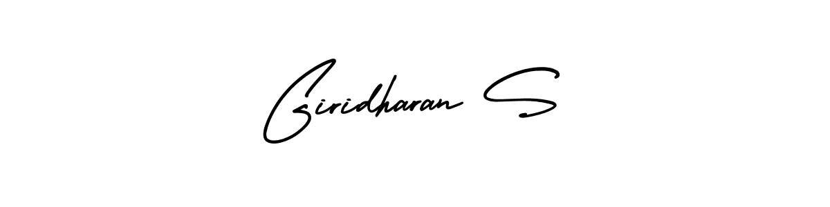Use a signature maker to create a handwritten signature online. With this signature software, you can design (AmerikaSignatureDemo-Regular) your own signature for name Giridharan S. Giridharan S signature style 3 images and pictures png