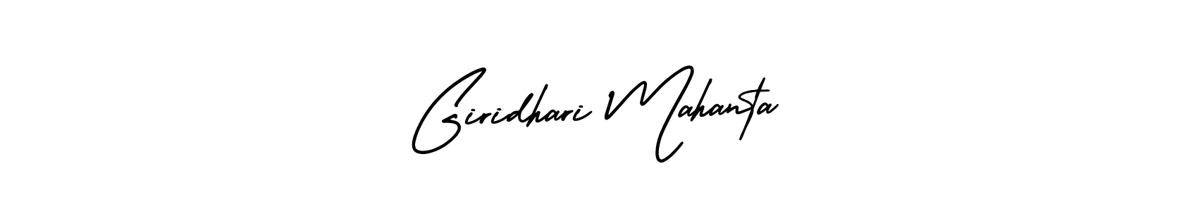 How to make Giridhari Mahanta signature? AmerikaSignatureDemo-Regular is a professional autograph style. Create handwritten signature for Giridhari Mahanta name. Giridhari Mahanta signature style 3 images and pictures png