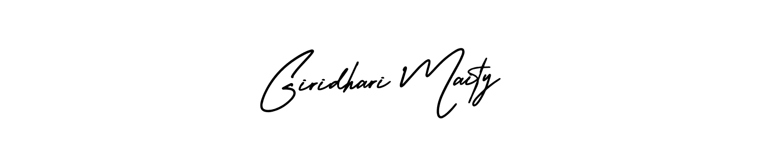 Giridhari Maity stylish signature style. Best Handwritten Sign (AmerikaSignatureDemo-Regular) for my name. Handwritten Signature Collection Ideas for my name Giridhari Maity. Giridhari Maity signature style 3 images and pictures png