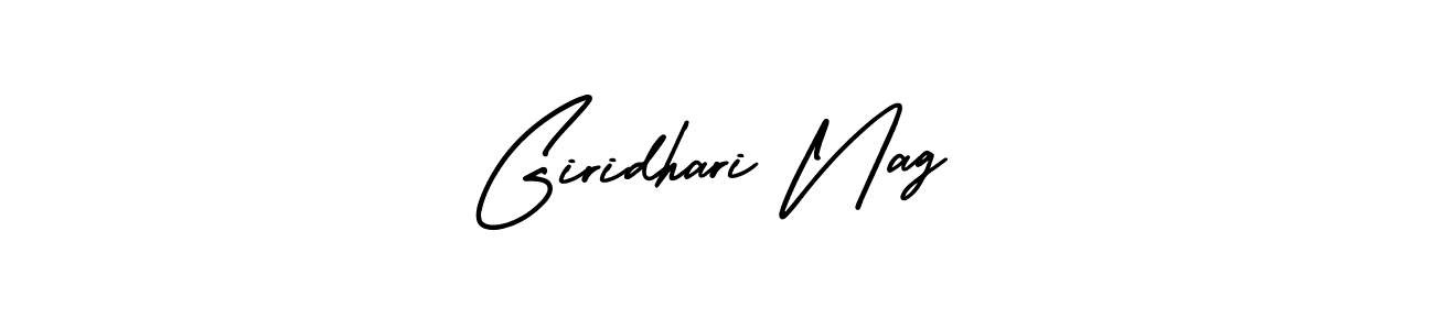 The best way (AmerikaSignatureDemo-Regular) to make a short signature is to pick only two or three words in your name. The name Giridhari Nag include a total of six letters. For converting this name. Giridhari Nag signature style 3 images and pictures png