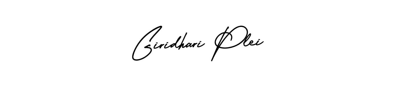 How to make Giridhari Plei signature? AmerikaSignatureDemo-Regular is a professional autograph style. Create handwritten signature for Giridhari Plei name. Giridhari Plei signature style 3 images and pictures png