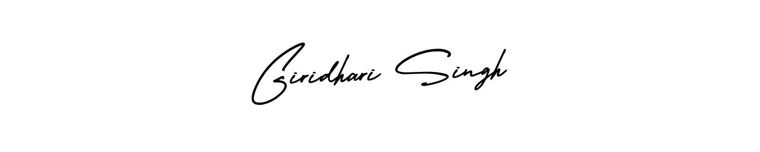 How to Draw Giridhari Singh signature style? AmerikaSignatureDemo-Regular is a latest design signature styles for name Giridhari Singh. Giridhari Singh signature style 3 images and pictures png