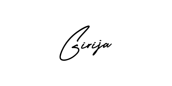 It looks lik you need a new signature style for name Girija. Design unique handwritten (AmerikaSignatureDemo-Regular) signature with our free signature maker in just a few clicks. Girija signature style 3 images and pictures png