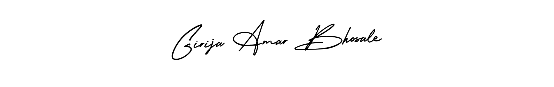 How to make Girija Amar Bhosale name signature. Use AmerikaSignatureDemo-Regular style for creating short signs online. This is the latest handwritten sign. Girija Amar Bhosale signature style 3 images and pictures png