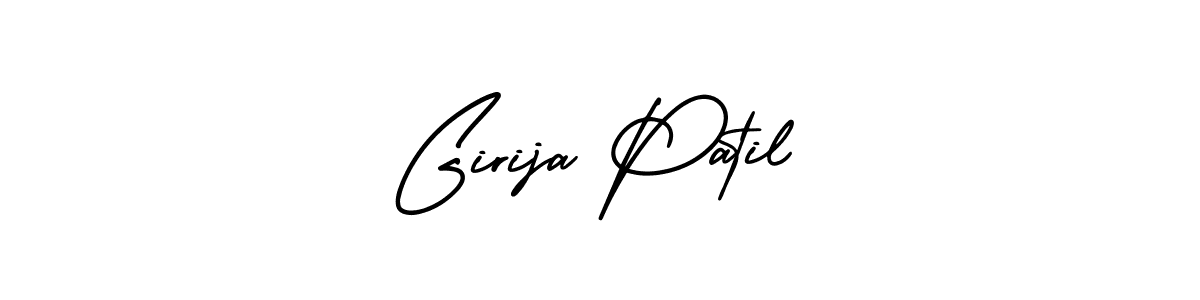 This is the best signature style for the Girija Patil name. Also you like these signature font (AmerikaSignatureDemo-Regular). Mix name signature. Girija Patil signature style 3 images and pictures png