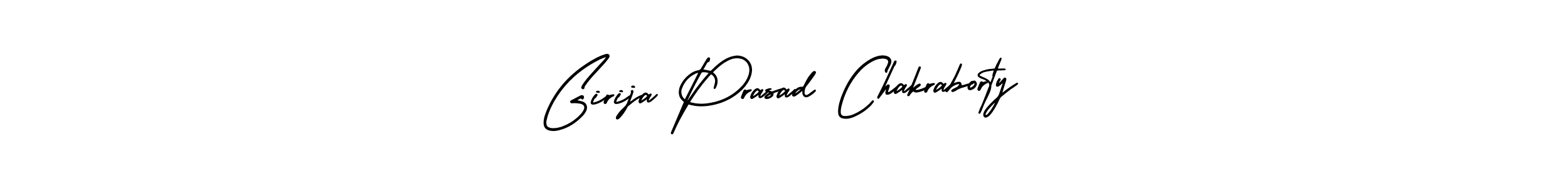 Create a beautiful signature design for name Girija Prasad Chakraborty. With this signature (AmerikaSignatureDemo-Regular) fonts, you can make a handwritten signature for free. Girija Prasad Chakraborty signature style 3 images and pictures png