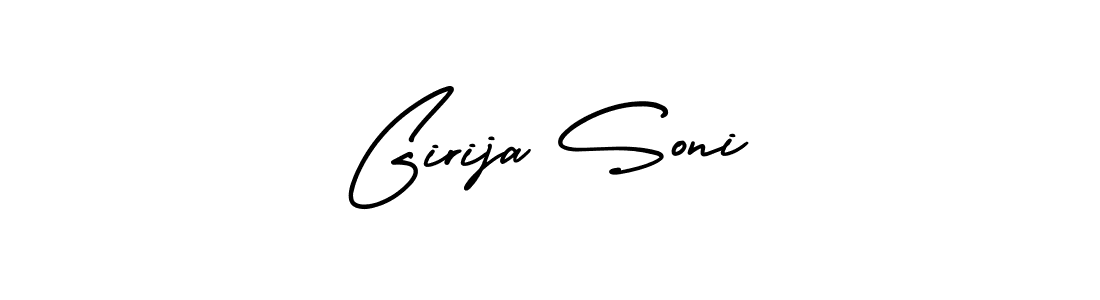Create a beautiful signature design for name Girija Soni. With this signature (AmerikaSignatureDemo-Regular) fonts, you can make a handwritten signature for free. Girija Soni signature style 3 images and pictures png