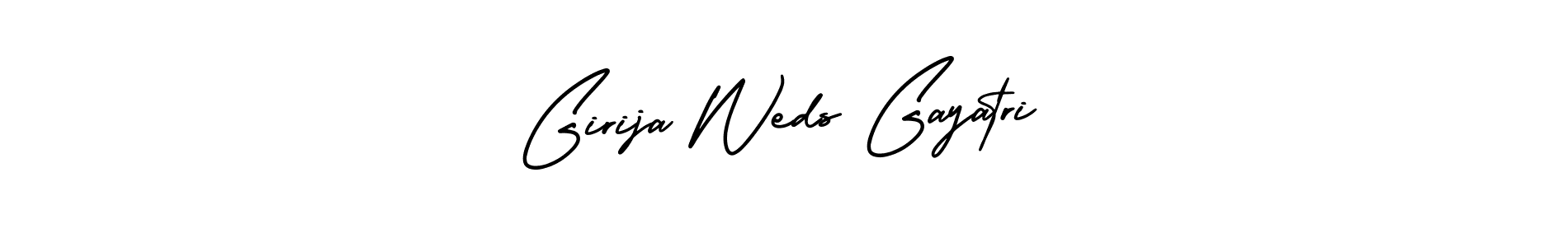 Make a beautiful signature design for name Girija Weds Gayatri. Use this online signature maker to create a handwritten signature for free. Girija Weds Gayatri signature style 3 images and pictures png