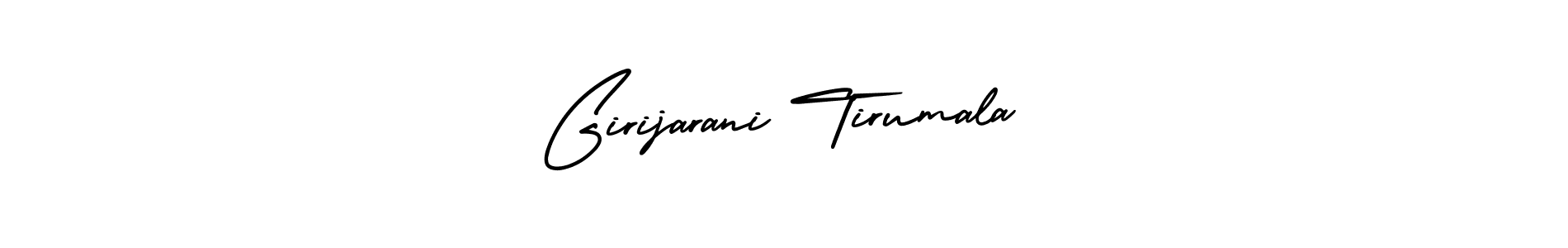 Use a signature maker to create a handwritten signature online. With this signature software, you can design (AmerikaSignatureDemo-Regular) your own signature for name Girijarani Tirumala. Girijarani Tirumala signature style 3 images and pictures png