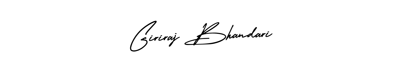 Make a beautiful signature design for name Giriraj Bhandari. Use this online signature maker to create a handwritten signature for free. Giriraj Bhandari signature style 3 images and pictures png