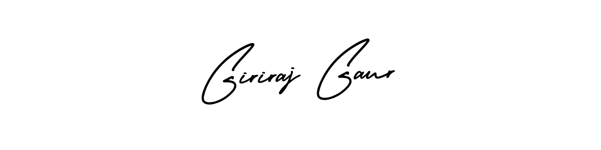 Design your own signature with our free online signature maker. With this signature software, you can create a handwritten (AmerikaSignatureDemo-Regular) signature for name Giriraj Gaur. Giriraj Gaur signature style 3 images and pictures png