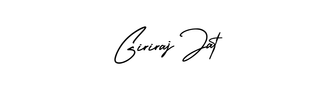 It looks lik you need a new signature style for name Giriraj Jat. Design unique handwritten (AmerikaSignatureDemo-Regular) signature with our free signature maker in just a few clicks. Giriraj Jat signature style 3 images and pictures png
