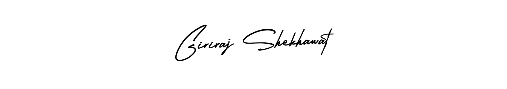 Design your own signature with our free online signature maker. With this signature software, you can create a handwritten (AmerikaSignatureDemo-Regular) signature for name Giriraj Shekhawat. Giriraj Shekhawat signature style 3 images and pictures png