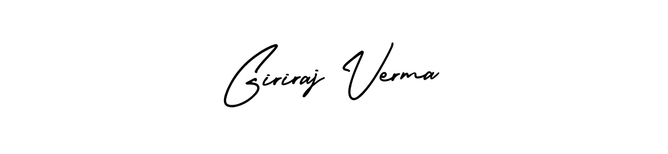 Design your own signature with our free online signature maker. With this signature software, you can create a handwritten (AmerikaSignatureDemo-Regular) signature for name Giriraj Verma. Giriraj Verma signature style 3 images and pictures png