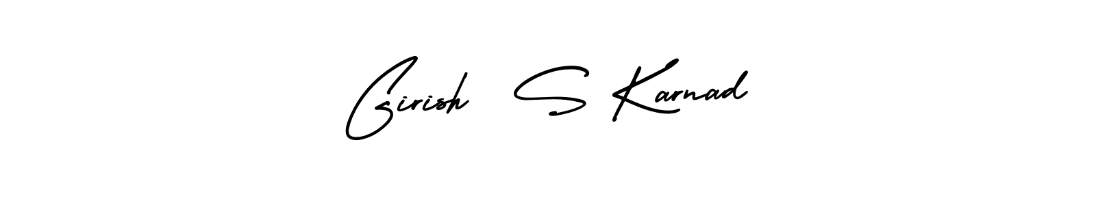 How to Draw Girish  S Karnad signature style? AmerikaSignatureDemo-Regular is a latest design signature styles for name Girish  S Karnad. Girish  S Karnad signature style 3 images and pictures png