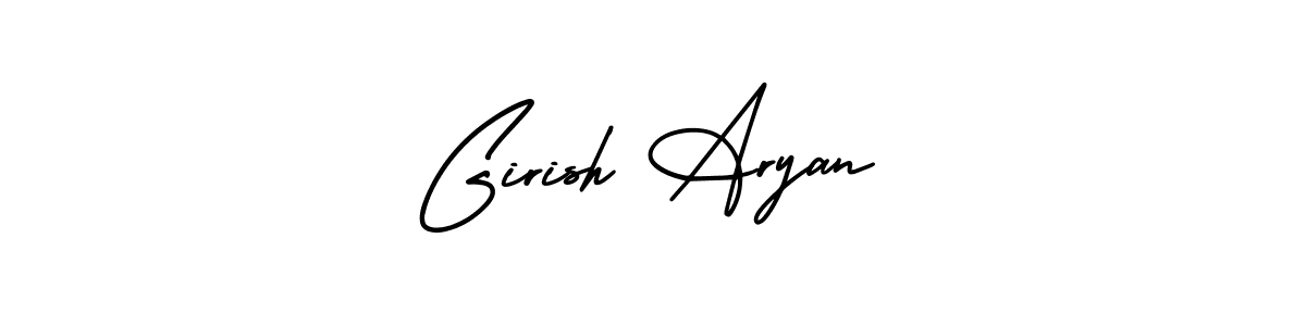 Design your own signature with our free online signature maker. With this signature software, you can create a handwritten (AmerikaSignatureDemo-Regular) signature for name Girish Aryan. Girish Aryan signature style 3 images and pictures png