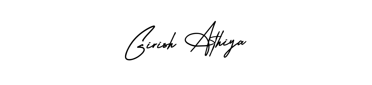 Design your own signature with our free online signature maker. With this signature software, you can create a handwritten (AmerikaSignatureDemo-Regular) signature for name Girish Athiya. Girish Athiya signature style 3 images and pictures png