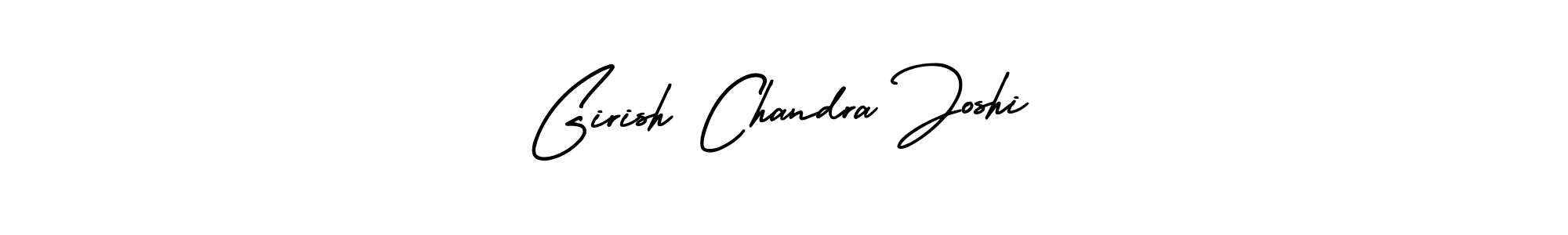 This is the best signature style for the Girish Chandra Joshi name. Also you like these signature font (AmerikaSignatureDemo-Regular). Mix name signature. Girish Chandra Joshi signature style 3 images and pictures png