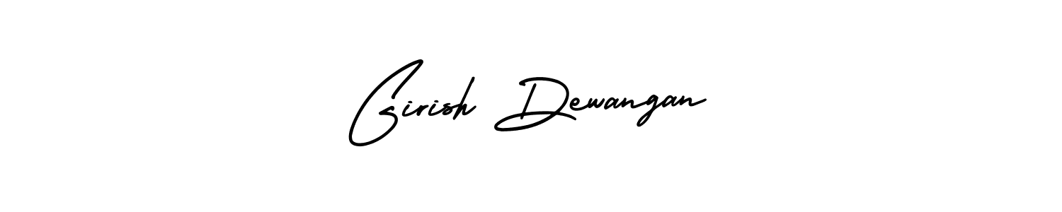 Use a signature maker to create a handwritten signature online. With this signature software, you can design (AmerikaSignatureDemo-Regular) your own signature for name Girish Dewangan. Girish Dewangan signature style 3 images and pictures png