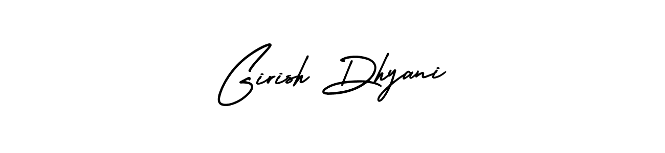 Create a beautiful signature design for name Girish Dhyani. With this signature (AmerikaSignatureDemo-Regular) fonts, you can make a handwritten signature for free. Girish Dhyani signature style 3 images and pictures png