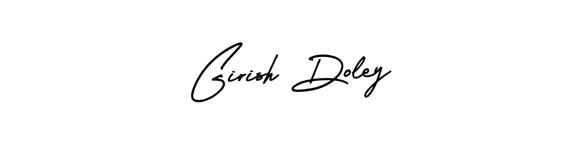 Similarly AmerikaSignatureDemo-Regular is the best handwritten signature design. Signature creator online .You can use it as an online autograph creator for name Girish Doley. Girish Doley signature style 3 images and pictures png