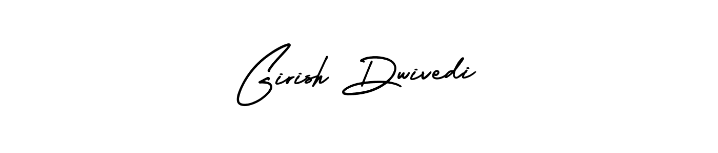 How to make Girish Dwivedi name signature. Use AmerikaSignatureDemo-Regular style for creating short signs online. This is the latest handwritten sign. Girish Dwivedi signature style 3 images and pictures png