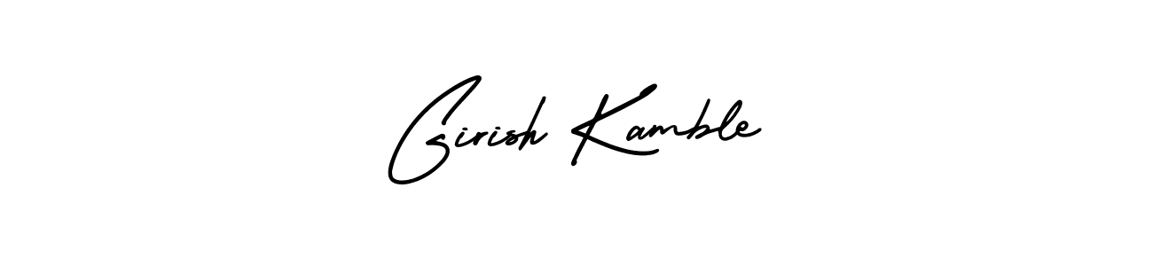 if you are searching for the best signature style for your name Girish Kamble. so please give up your signature search. here we have designed multiple signature styles  using AmerikaSignatureDemo-Regular. Girish Kamble signature style 3 images and pictures png