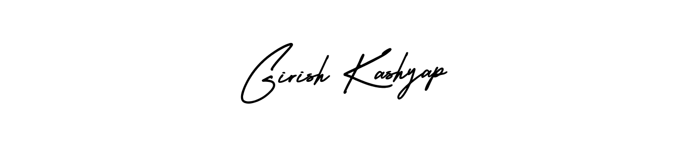 Design your own signature with our free online signature maker. With this signature software, you can create a handwritten (AmerikaSignatureDemo-Regular) signature for name Girish Kashyap. Girish Kashyap signature style 3 images and pictures png