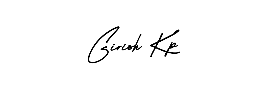 Create a beautiful signature design for name Girish Kp. With this signature (AmerikaSignatureDemo-Regular) fonts, you can make a handwritten signature for free. Girish Kp signature style 3 images and pictures png