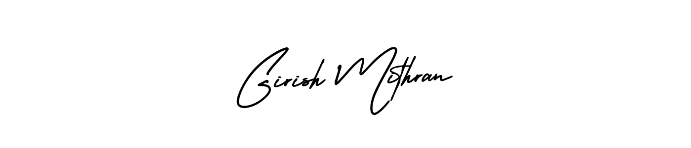 Make a beautiful signature design for name Girish Mithran. With this signature (AmerikaSignatureDemo-Regular) style, you can create a handwritten signature for free. Girish Mithran signature style 3 images and pictures png