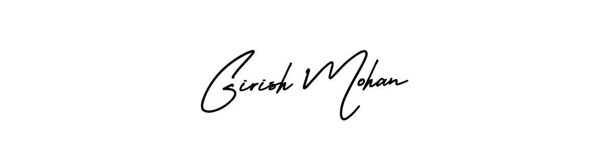 if you are searching for the best signature style for your name Girish Mohan. so please give up your signature search. here we have designed multiple signature styles  using AmerikaSignatureDemo-Regular. Girish Mohan signature style 3 images and pictures png