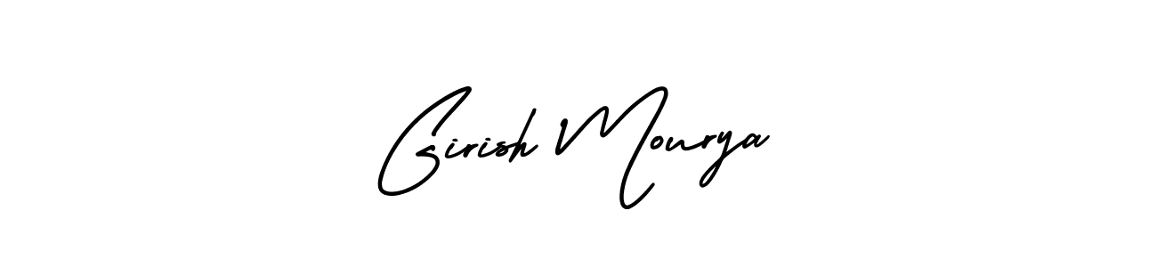It looks lik you need a new signature style for name Girish Mourya. Design unique handwritten (AmerikaSignatureDemo-Regular) signature with our free signature maker in just a few clicks. Girish Mourya signature style 3 images and pictures png