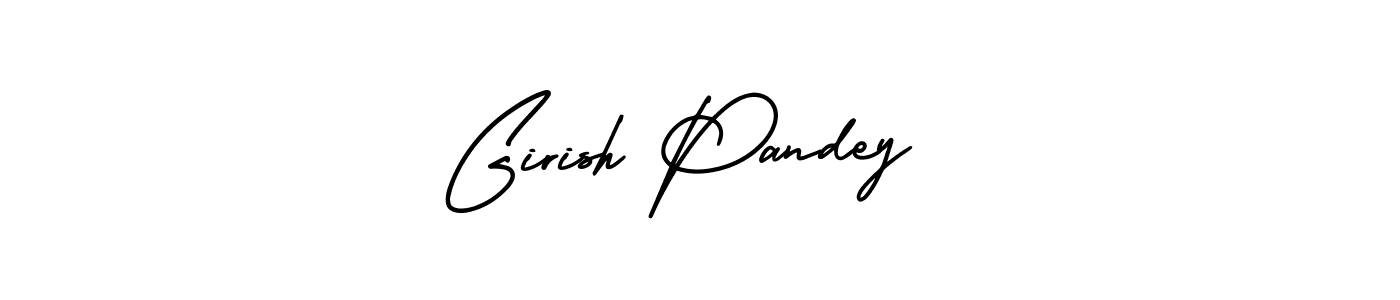 Also You can easily find your signature by using the search form. We will create Girish Pandey  name handwritten signature images for you free of cost using AmerikaSignatureDemo-Regular sign style. Girish Pandey  signature style 3 images and pictures png