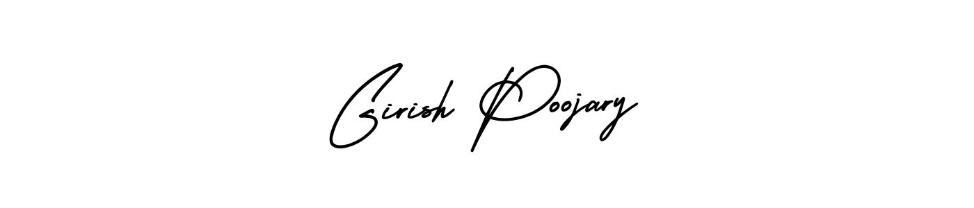 Also You can easily find your signature by using the search form. We will create Girish Poojary name handwritten signature images for you free of cost using AmerikaSignatureDemo-Regular sign style. Girish Poojary signature style 3 images and pictures png