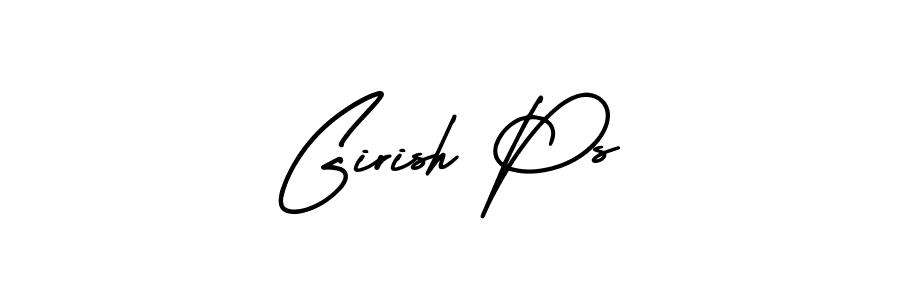 AmerikaSignatureDemo-Regular is a professional signature style that is perfect for those who want to add a touch of class to their signature. It is also a great choice for those who want to make their signature more unique. Get Girish Ps name to fancy signature for free. Girish Ps signature style 3 images and pictures png