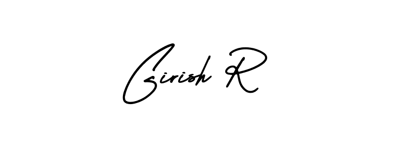 Also we have Girish R name is the best signature style. Create professional handwritten signature collection using AmerikaSignatureDemo-Regular autograph style. Girish R signature style 3 images and pictures png