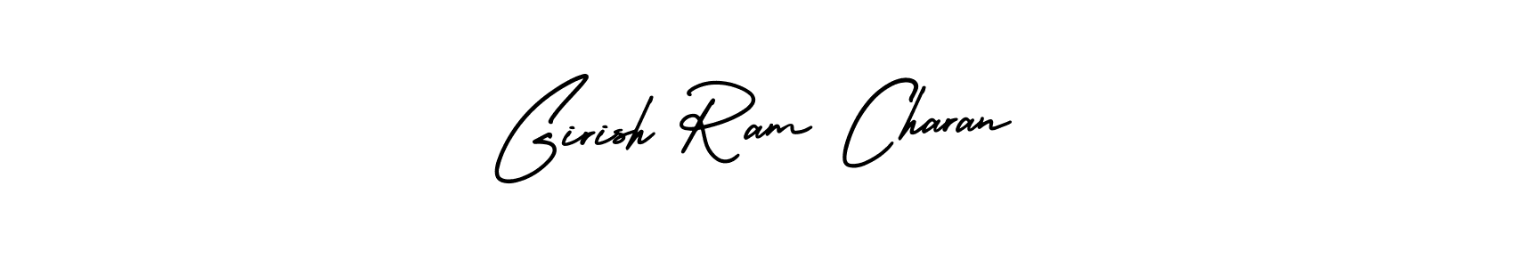 Similarly AmerikaSignatureDemo-Regular is the best handwritten signature design. Signature creator online .You can use it as an online autograph creator for name Girish Ram Charan. Girish Ram Charan signature style 3 images and pictures png