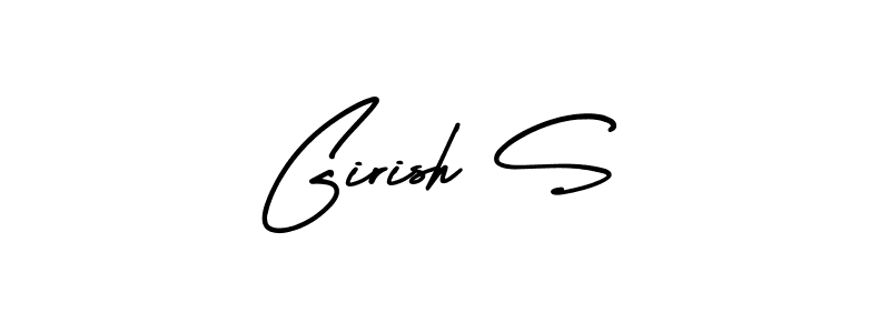 Best and Professional Signature Style for Girish S. AmerikaSignatureDemo-Regular Best Signature Style Collection. Girish S signature style 3 images and pictures png