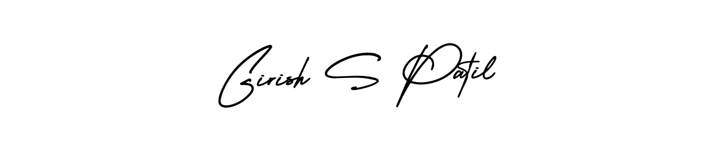 AmerikaSignatureDemo-Regular is a professional signature style that is perfect for those who want to add a touch of class to their signature. It is also a great choice for those who want to make their signature more unique. Get Girish S Patil name to fancy signature for free. Girish S Patil signature style 3 images and pictures png