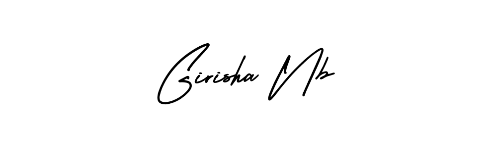 How to Draw Girisha Nb signature style? AmerikaSignatureDemo-Regular is a latest design signature styles for name Girisha Nb. Girisha Nb signature style 3 images and pictures png