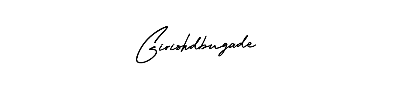 Girishdbugade stylish signature style. Best Handwritten Sign (AmerikaSignatureDemo-Regular) for my name. Handwritten Signature Collection Ideas for my name Girishdbugade. Girishdbugade signature style 3 images and pictures png