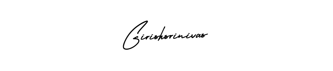 if you are searching for the best signature style for your name Girishsrinivas. so please give up your signature search. here we have designed multiple signature styles  using AmerikaSignatureDemo-Regular. Girishsrinivas signature style 3 images and pictures png