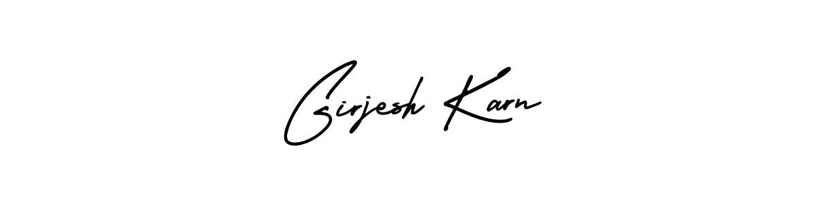 Also we have Girjesh Karn name is the best signature style. Create professional handwritten signature collection using AmerikaSignatureDemo-Regular autograph style. Girjesh Karn signature style 3 images and pictures png