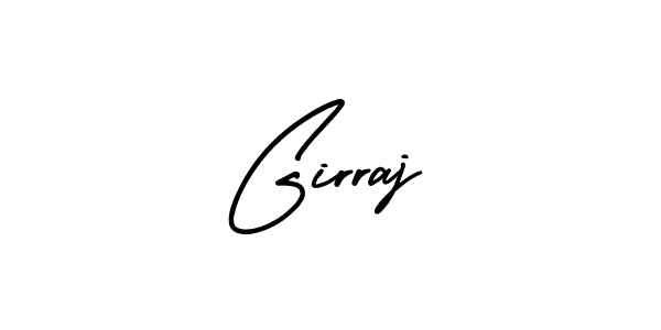 How to make Girraj name signature. Use AmerikaSignatureDemo-Regular style for creating short signs online. This is the latest handwritten sign. Girraj signature style 3 images and pictures png